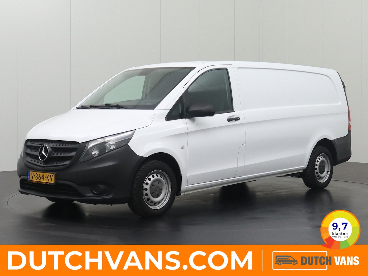 Mercedes-Benz Vito - 111CDI Extra Lang | Achterdeuren | 2000Kg Trekhaak | Airco | 3-Persoons | Betimmering | Cr - AutoWereld.nl