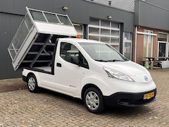 Nissan e-NV200 - 24KWh Elektrische Kipper Openlaadbak met Airco Cruise controle Telefoonverbinding 2-Persoo