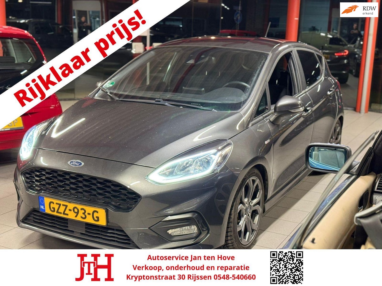 Ford Fiesta - 1.0 EcoBoost ST-Line*Lichtmetalen velgen*Cruise*Led*Clima* - AutoWereld.nl