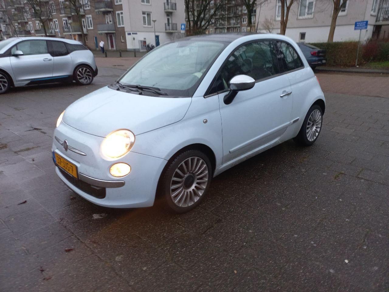 Fiat 500 - 1.2 Lounge Automaat Leder Airco Open Dak - AutoWereld.nl