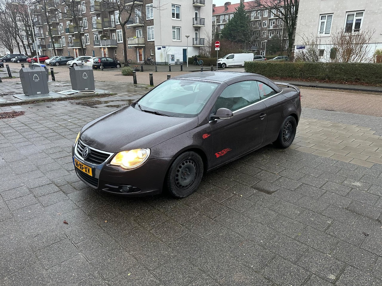 Volkswagen Eos - 2.0-16v FSI Rood Leder Cruise Trekhaak - AutoWereld.nl