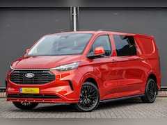 Ford Transit Custom - L2H1 2.0Tdci 170Pk Aut. | Dubbele Cabine | Limited | 19'' | Spoilerpack | Artisan Red