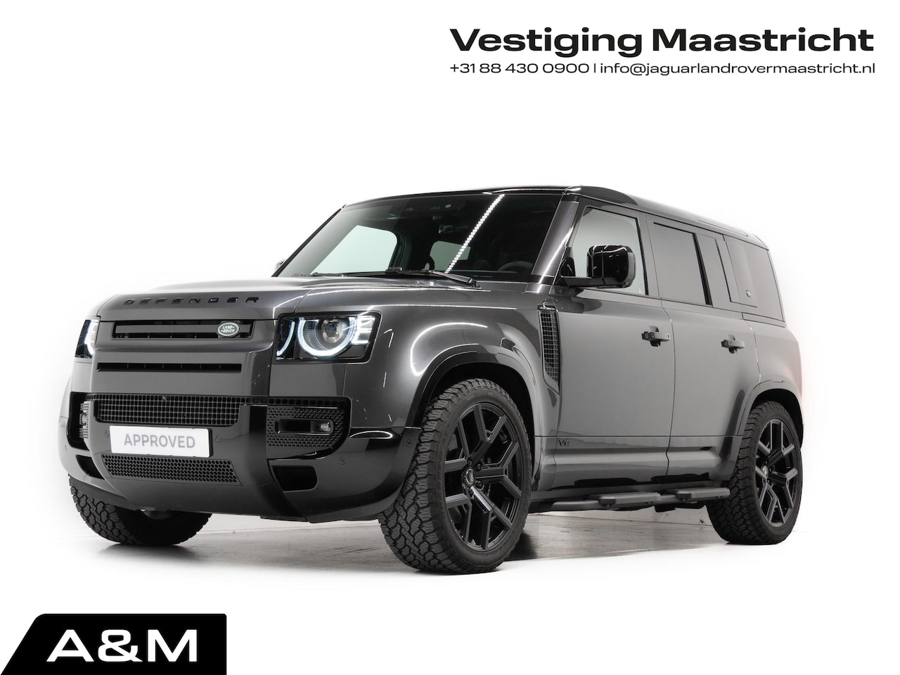 Land Rover Defender Hard Top - 5.0 P525 110 V8 Prijs Inclusief BPM en Ombouw Geel Kenteken! Urban 22" Wielen en Quicksilv - AutoWereld.nl