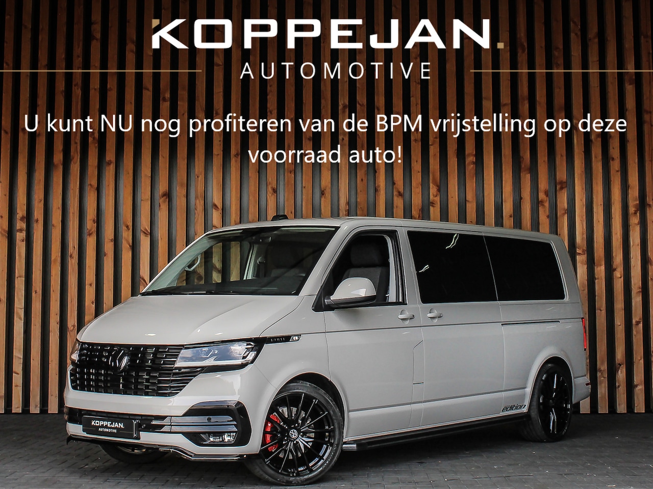 Volkswagen Transporter - 2.0 TDI 204PK DSG Bulli Dubbele Cabine | 2X SCHUIFDEUR | ACHTERKLEP | ADAPTIVE CRUISE | LE - AutoWereld.nl