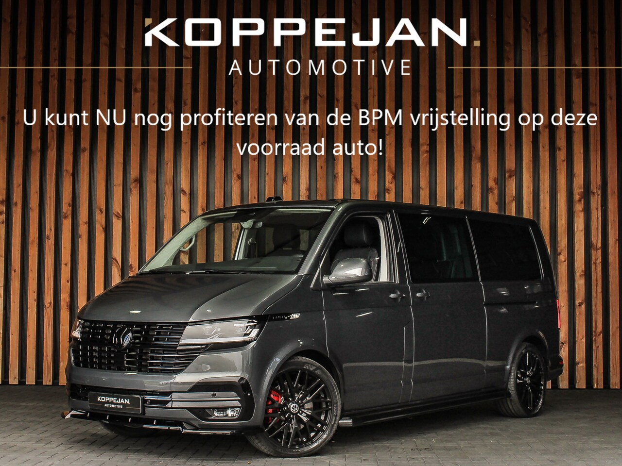 Volkswagen Transporter - 2.0 TDI 204PK DSG Dubbele Cabine Bulli | ELECTRISCHE ACHTERKLEP | 2X SCHUIFDEUR | DIGITALE - AutoWereld.nl