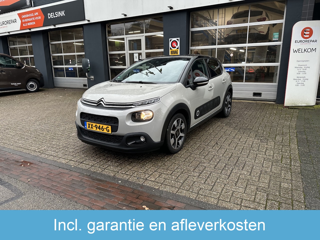 Citroën C3 - 1.2 PureTech S&S Automaat Shine All-in Prijs Airco/Cruise/Navi/Carplay/Camera - AutoWereld.nl