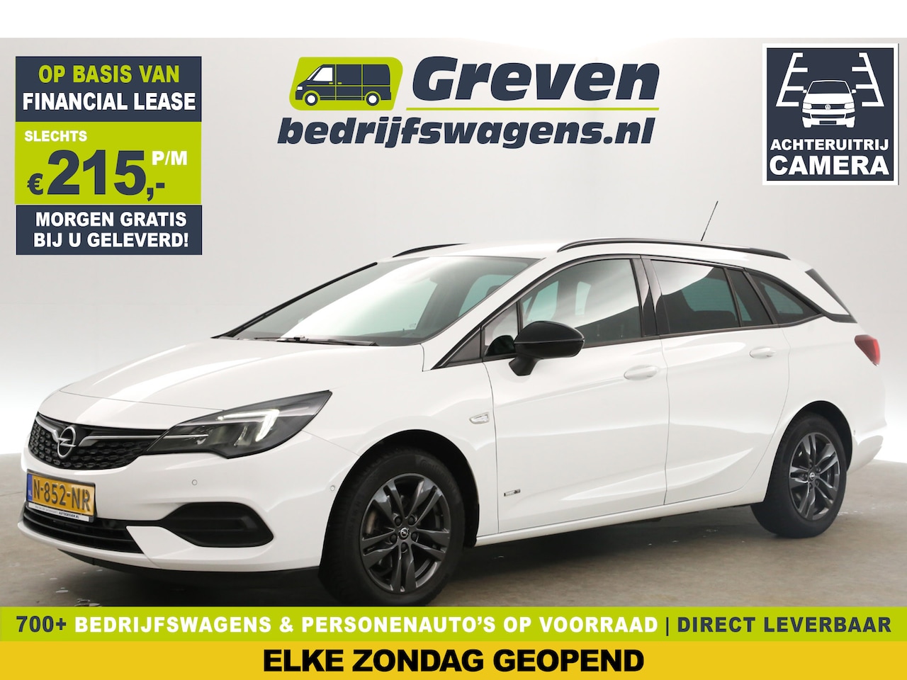 Opel Astra Sports Tourer - 1.2 Clima Camera Cruise Carplay PDC Navigatie LED DAB+ Trekhaak 16"LMV - AutoWereld.nl