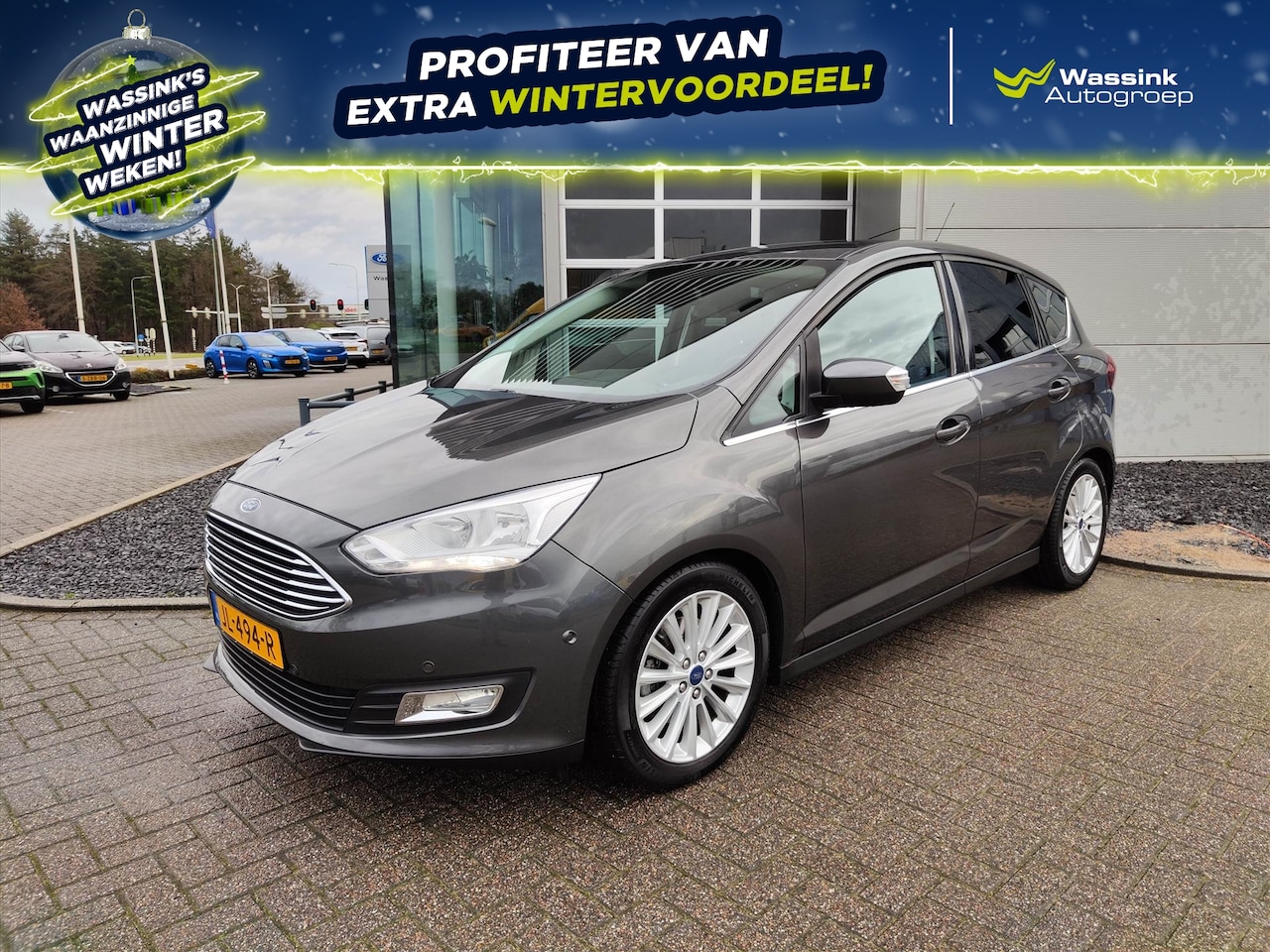 Ford C-Max - 1.5 EcoBoost 150pk Automaat Titanium | Navigatie | Parkeer sensoren | Licht metalen velgen - AutoWereld.nl