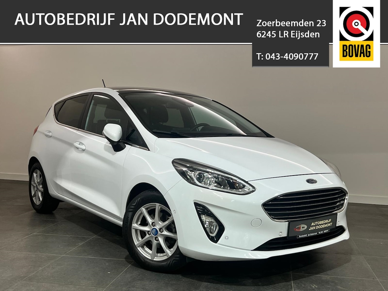 Ford Fiesta - 1.0 EcoBoost 100pk 5dr Titanium / Apple Carplay / Schuifkanteldak / Automatisch inparkeren - AutoWereld.nl