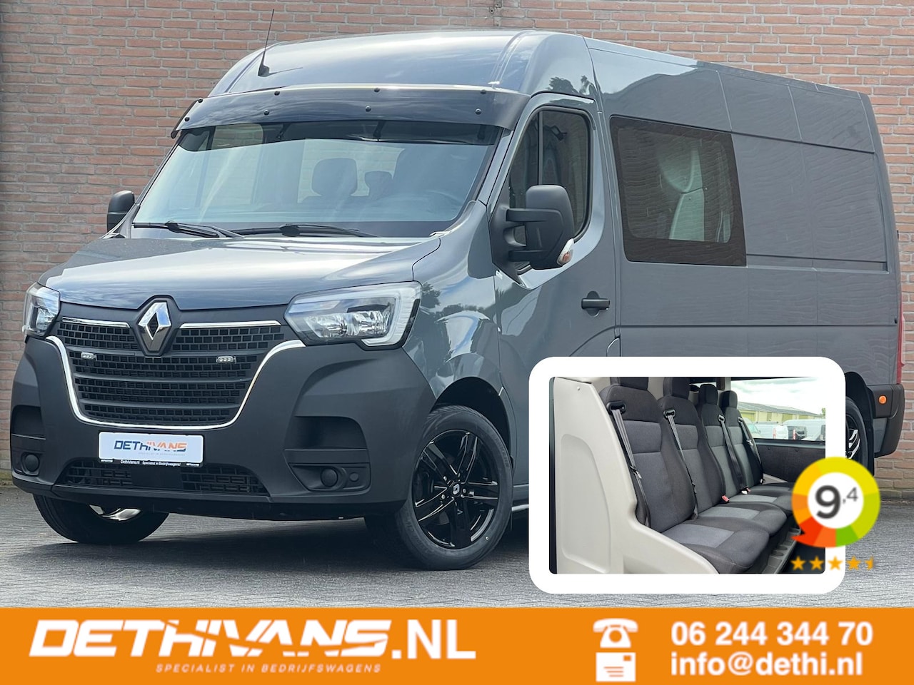 Renault Master - 2.3dCi 180PK L3H2 Dubbelcabine / Euro6 / Camera - AutoWereld.nl