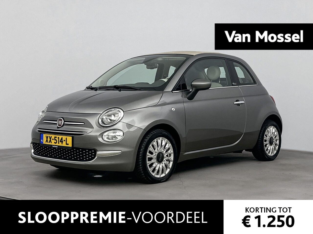 Fiat 500 C - 0.9 TwinAir Turbo Lounge 80 PK | Navigatie | Cruise Control | Xenon koplampen | Lichtmetal - AutoWereld.nl