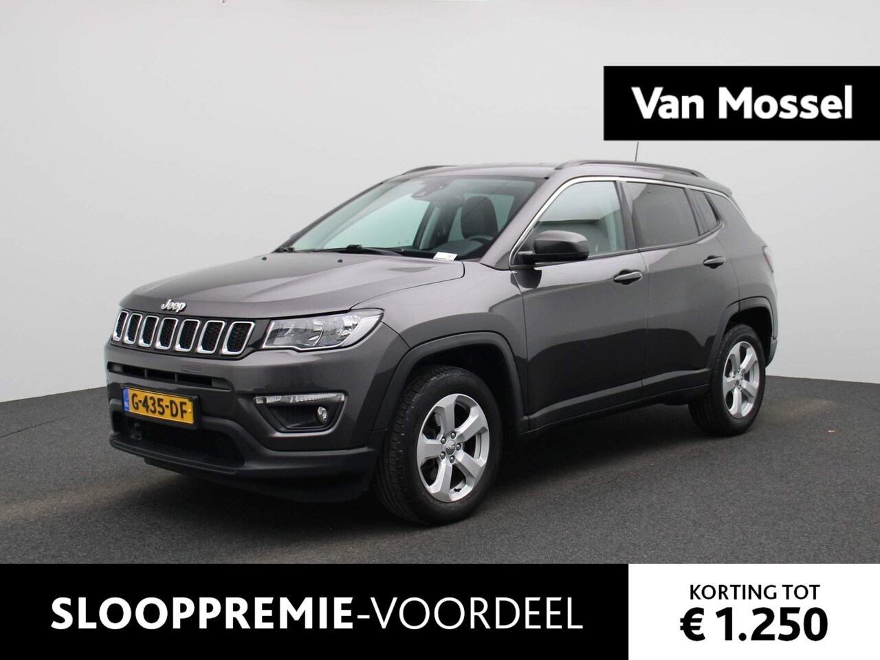 Jeep Compass - 1.4 MultiAir Longitude | HALF-LEDER | NAVIGATIE | ACHTERUITRIJCAMERA | CLIMATE CONTROL | C - AutoWereld.nl