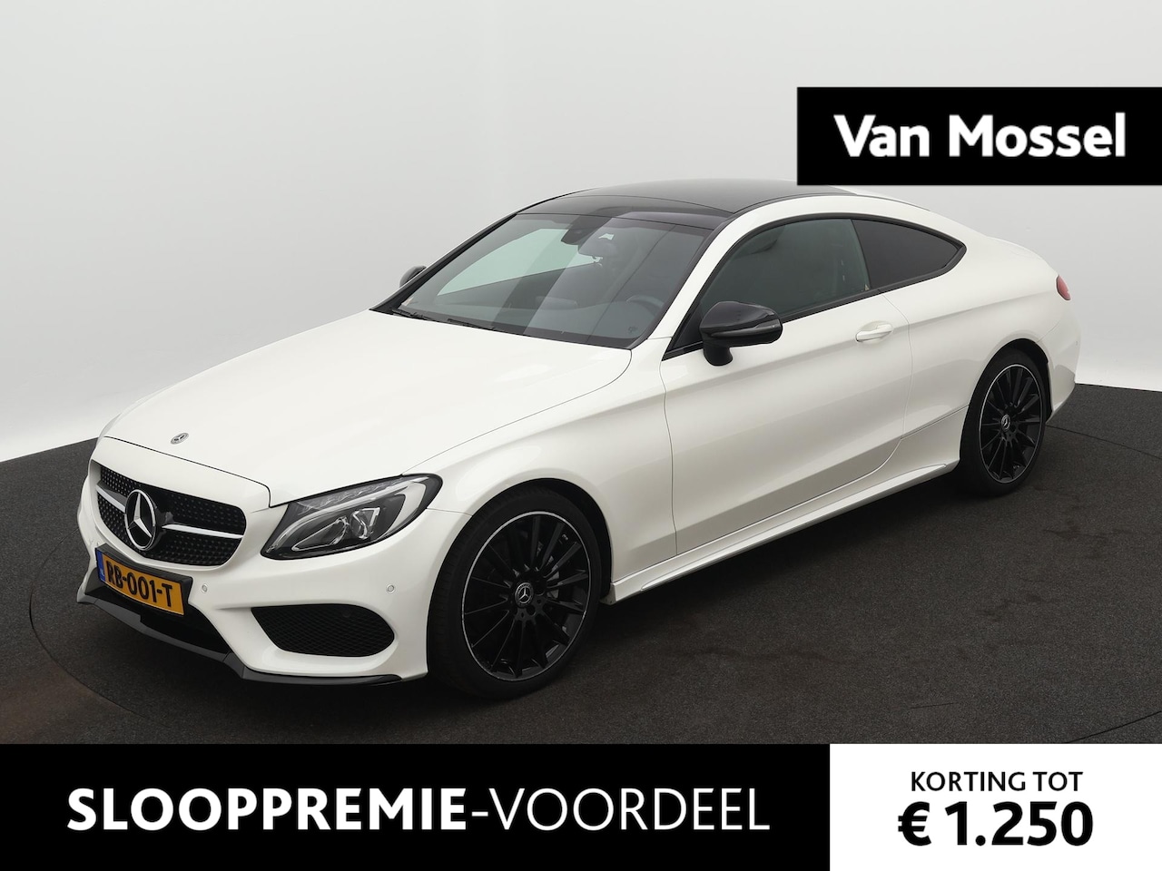 Mercedes-Benz C-klasse Coupé - 180 Business | AMG PAKKET | PANORAMADAK | ACHTERUITRIJCAMERA | ELEKTRISCH BEDIENBARE ACHTE - AutoWereld.nl