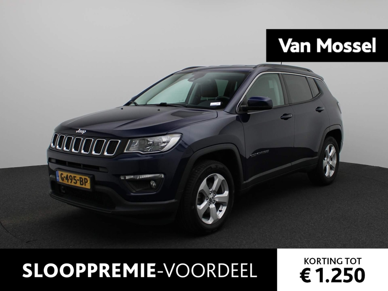 Jeep Compass - 1.4 MultiAir Longitude | Half-Leder | Navi | Cam | ECC | PDC | LMV | - AutoWereld.nl