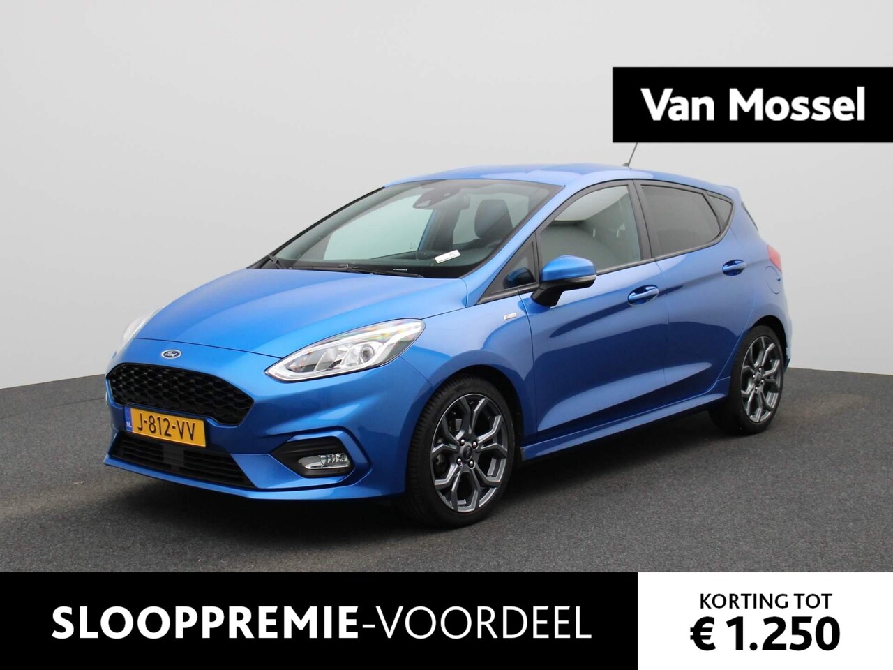 Ford Fiesta - 1.0 EcoBoost ST-Line | Navigatie | Climate control | LMV | Parkeer sensoren | LED | DAB - AutoWereld.nl