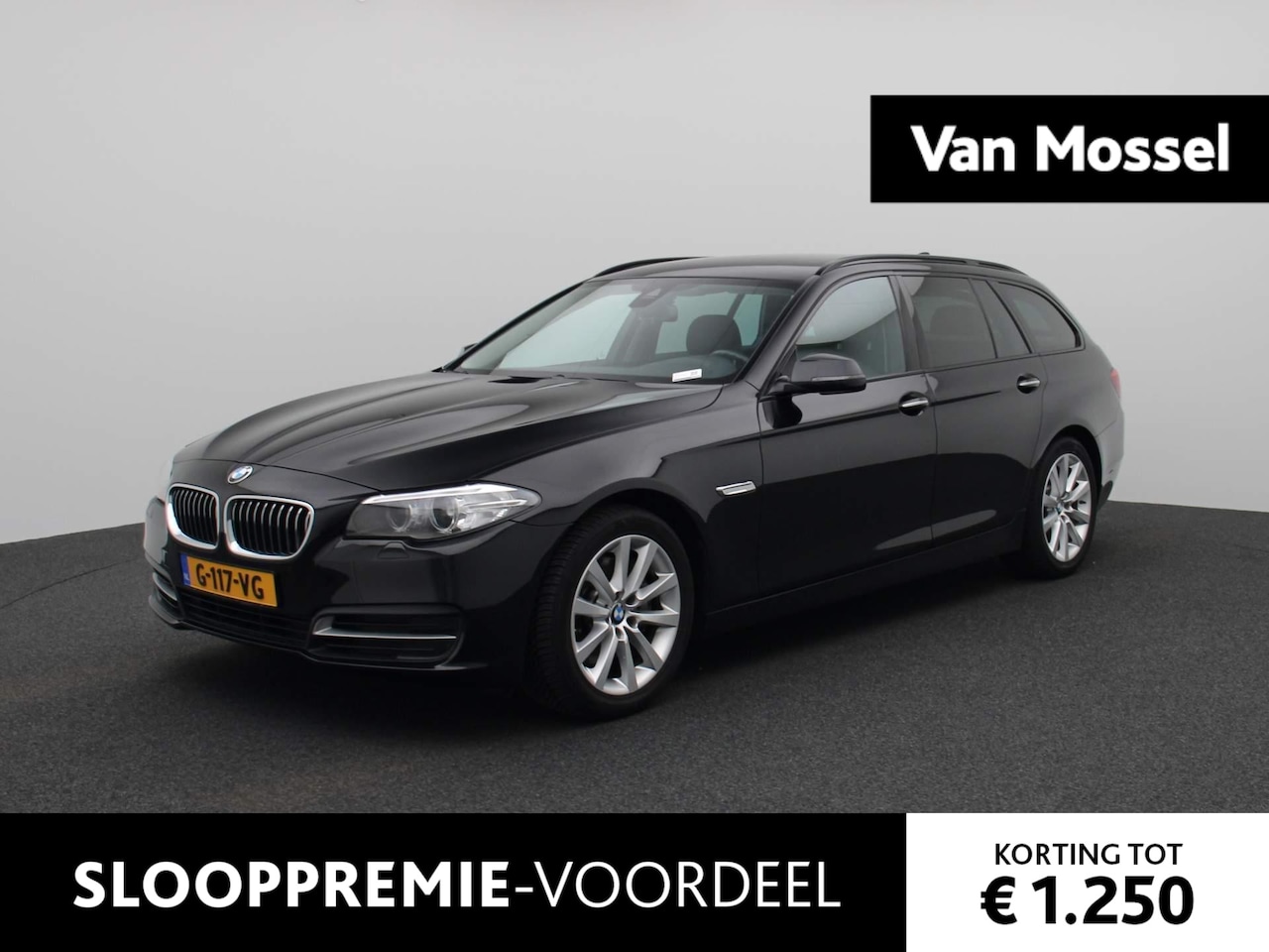 BMW 5-serie Touring - 528i Executive | Lederen Bekleding | Navigatie | Stoelverwarming | LED Verlichting | - AutoWereld.nl