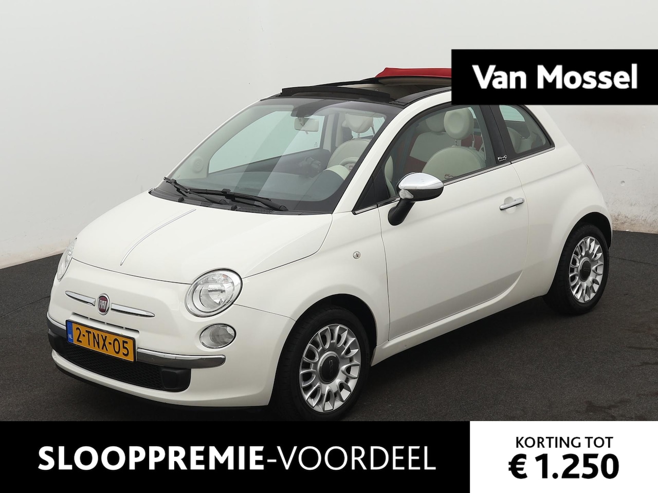 Fiat 500 C - 1.0 TwinAir Easy | AIRCO | BT TELEFOON | PARKEERSENSOREN ACHTER | CABRIO | - AutoWereld.nl