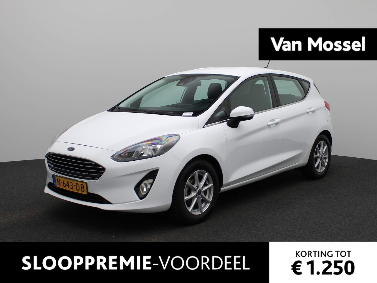 Ford Fiesta - 1.0 EcoBoost Hybrid Titanium Apple CarPlay | Navi | Airco | Licht Metalenvelgen | PDC | El - AutoWereld.nl