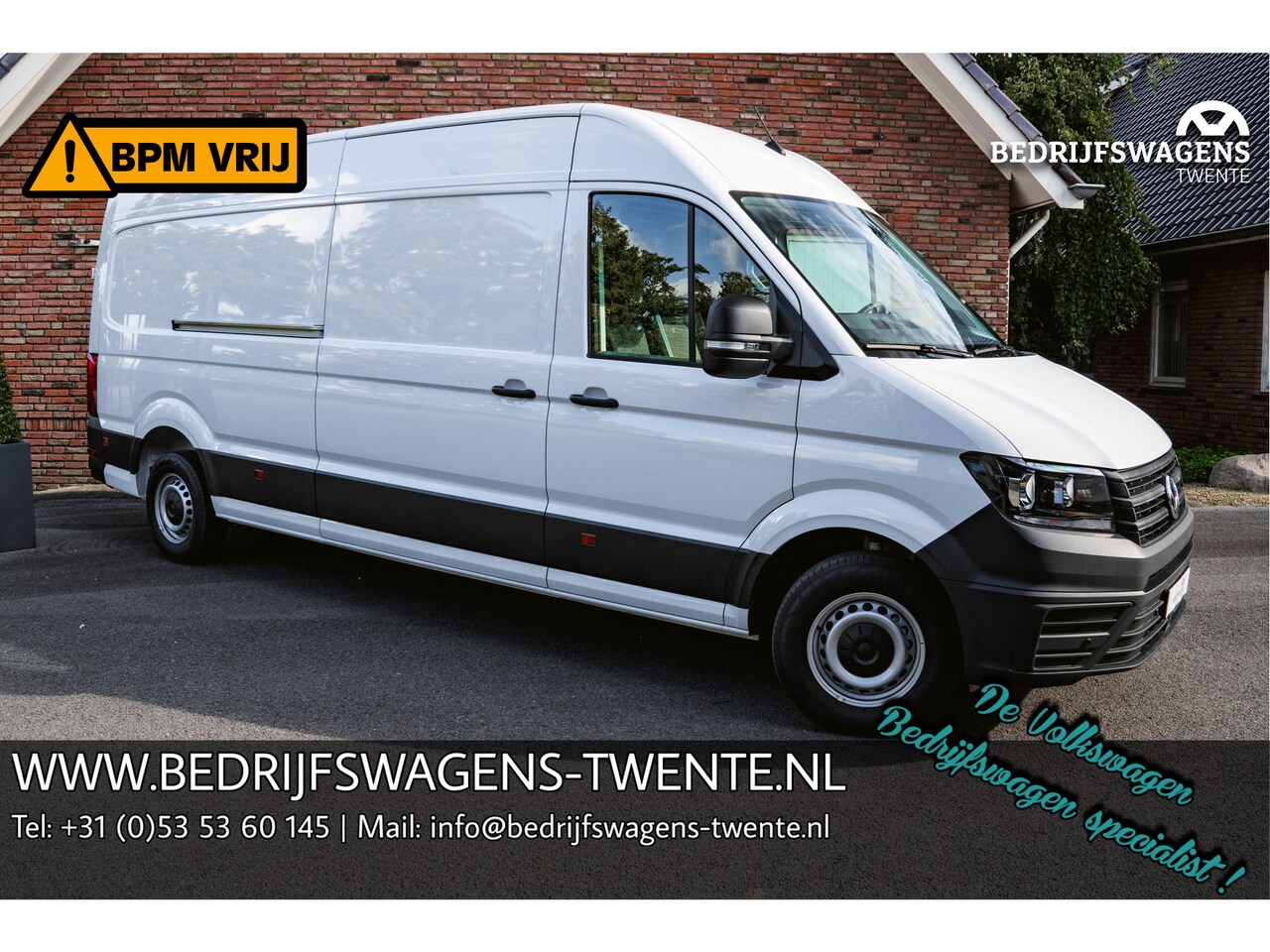 Volkswagen Crafter - 2.0 TDI 140PK Automaat L4H3 PDC V+A | 3 zits. | Bluetooth | Cruise Controle | - AutoWereld.nl