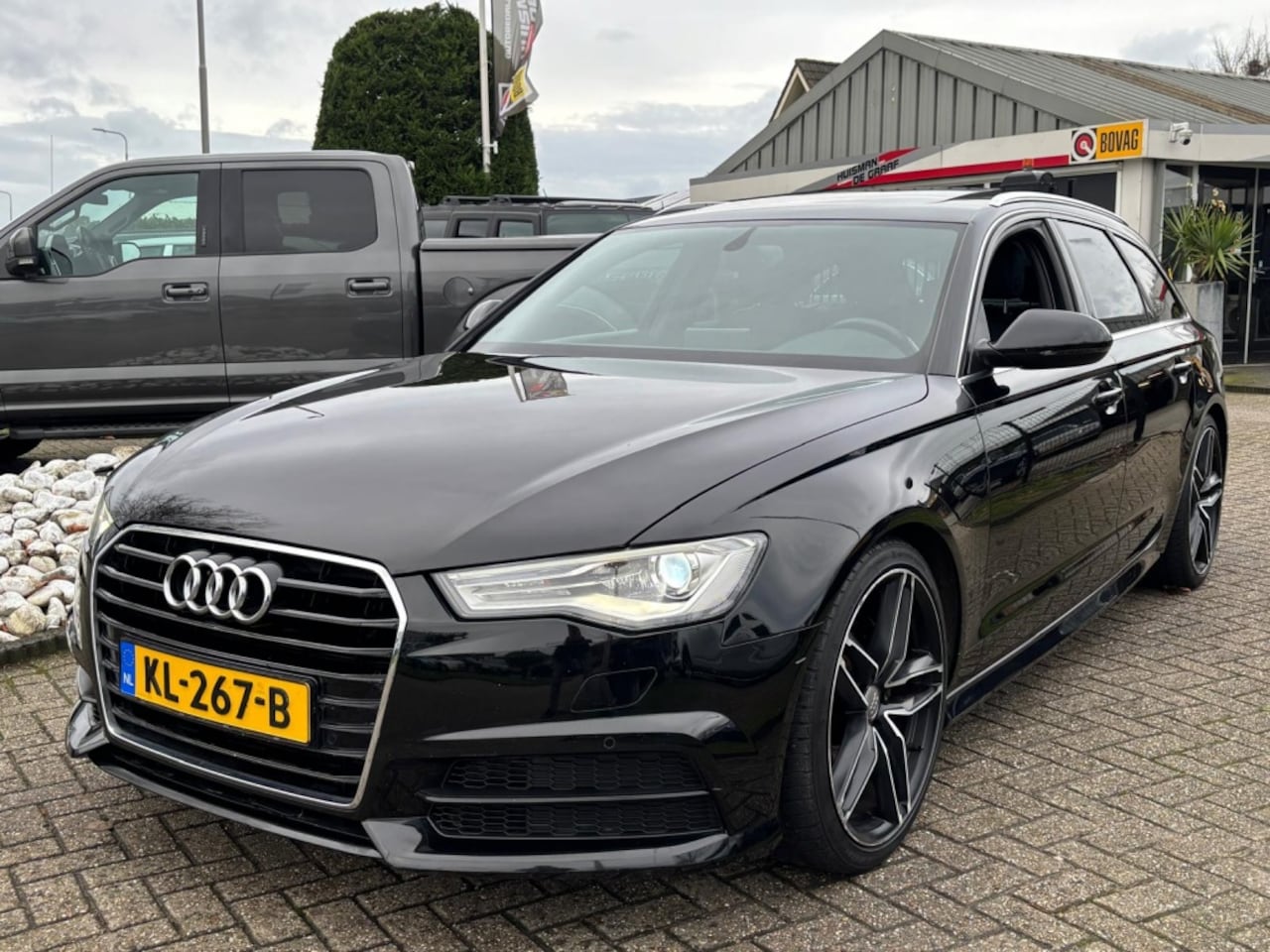 Audi A6 Avant - 1.8 TFSI Benzine 2016 Zwart S-Line Panoramadak - AutoWereld.nl