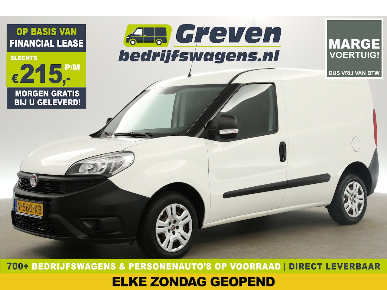 Fiat Doblò - 1.3 MJ L1H1 Marge | Airco Radio Lat-om-Lat - AutoWereld.nl