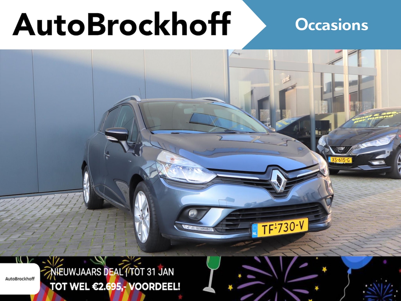 Renault Clio Estate - 0.9 TCe Limited | Navi | Airco | Keyless entry en start | 16 inch L.M. Velgen | Dakrails | - AutoWereld.nl