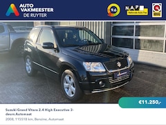 Suzuki Grand Vitara - 2.4 High Executive 3-deurs Automaat|Trekhaak|Keyless|Airco