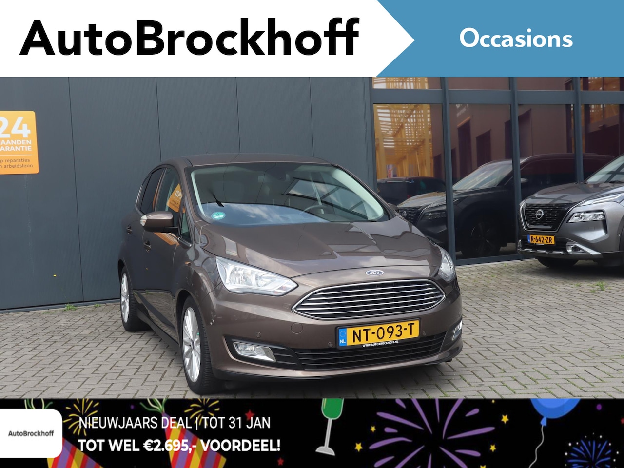 Ford C-Max - 1.0 Titanium | Navigatie | Parkeersensoren | Climate Control | Trekhaak | Cruise Control | - AutoWereld.nl