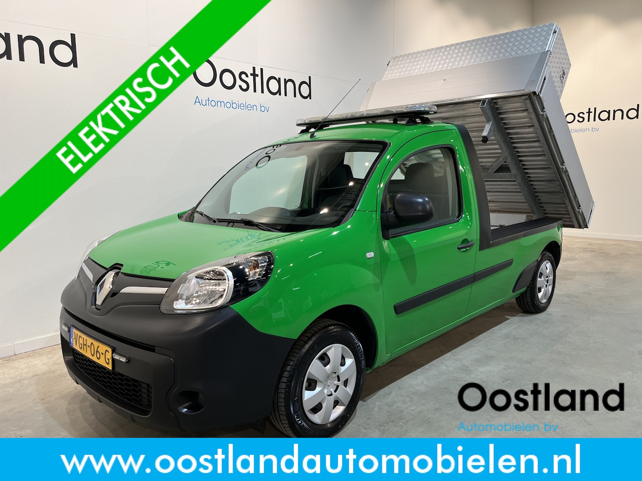 Renault Kangoo - Z.E. KIPPER (Incl. Accu) / Open laadbak / Airco / PDC / Cruise Control / Navigatie / 1.300 - AutoWereld.nl