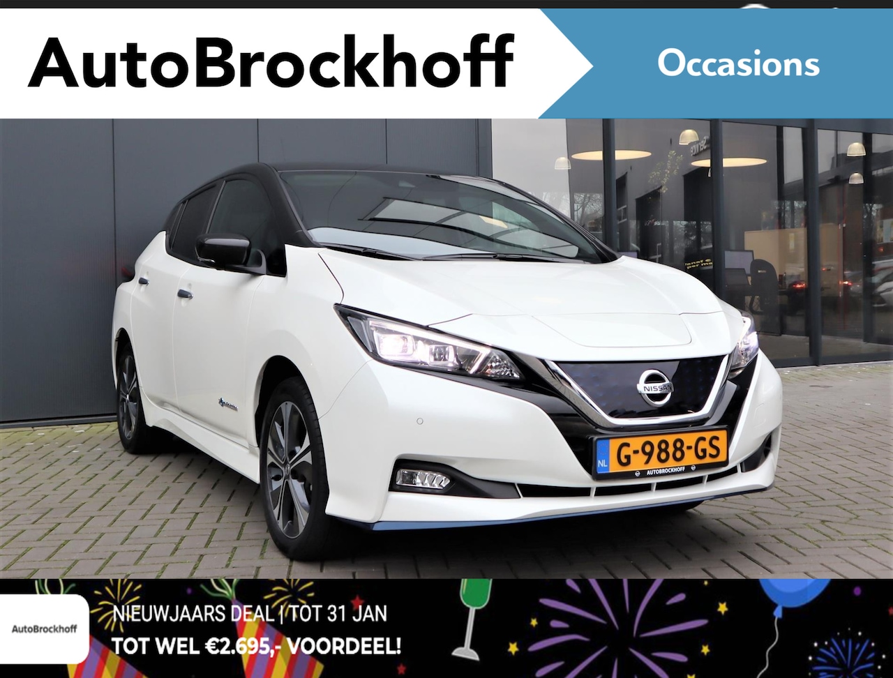 Nissan LEAF - Electric e+ 62kWh Tekna Two Tone | Navi | 4% bijtelling| Climate | Pro Pilot | Leder/Suede - AutoWereld.nl