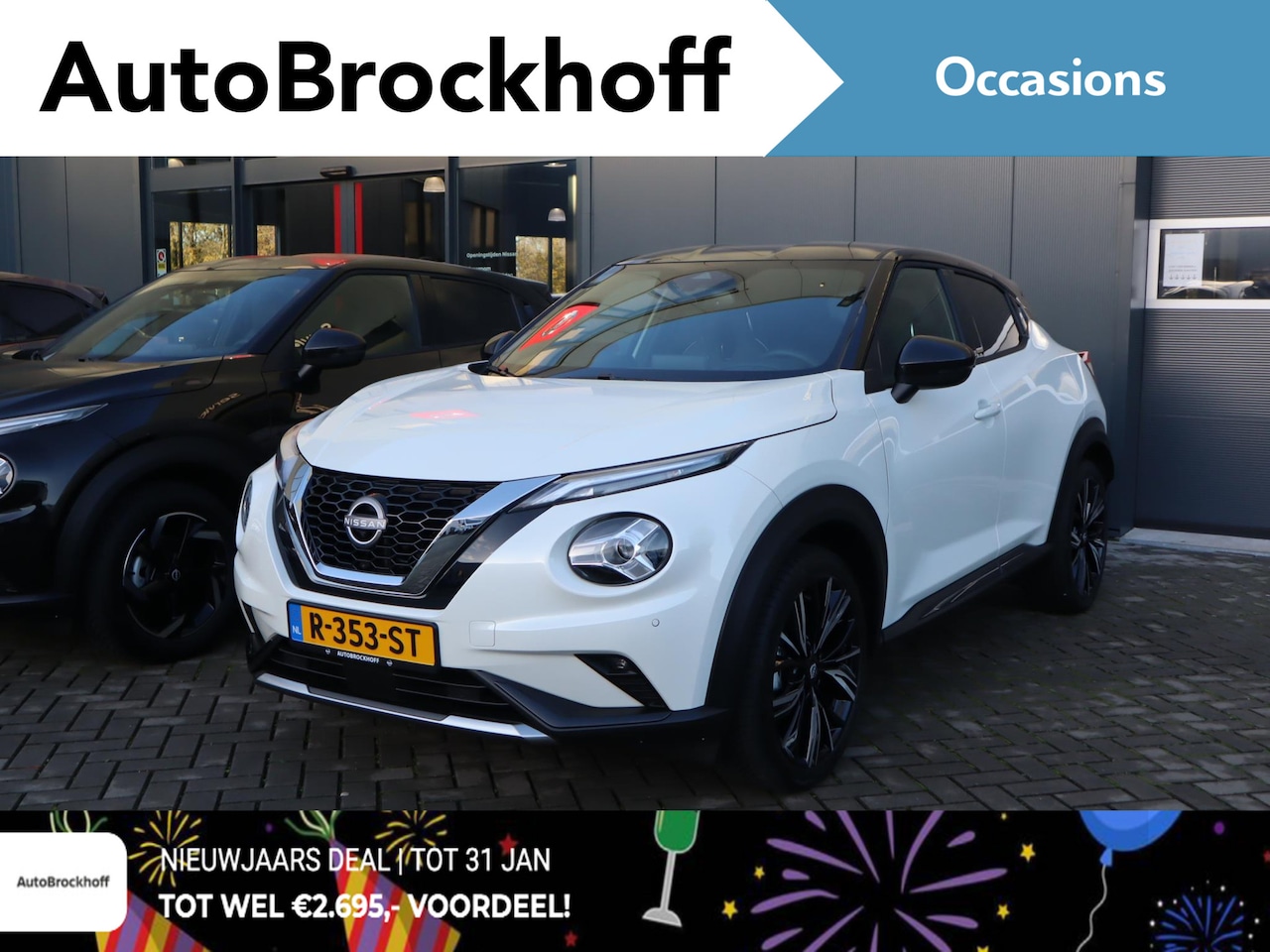 Nissan Juke - 1.0 DIG-T N-Design |Tech Pack | Cold Pack | Black Pack | Navi | Leder | BOSE | 360 AVM | P - AutoWereld.nl