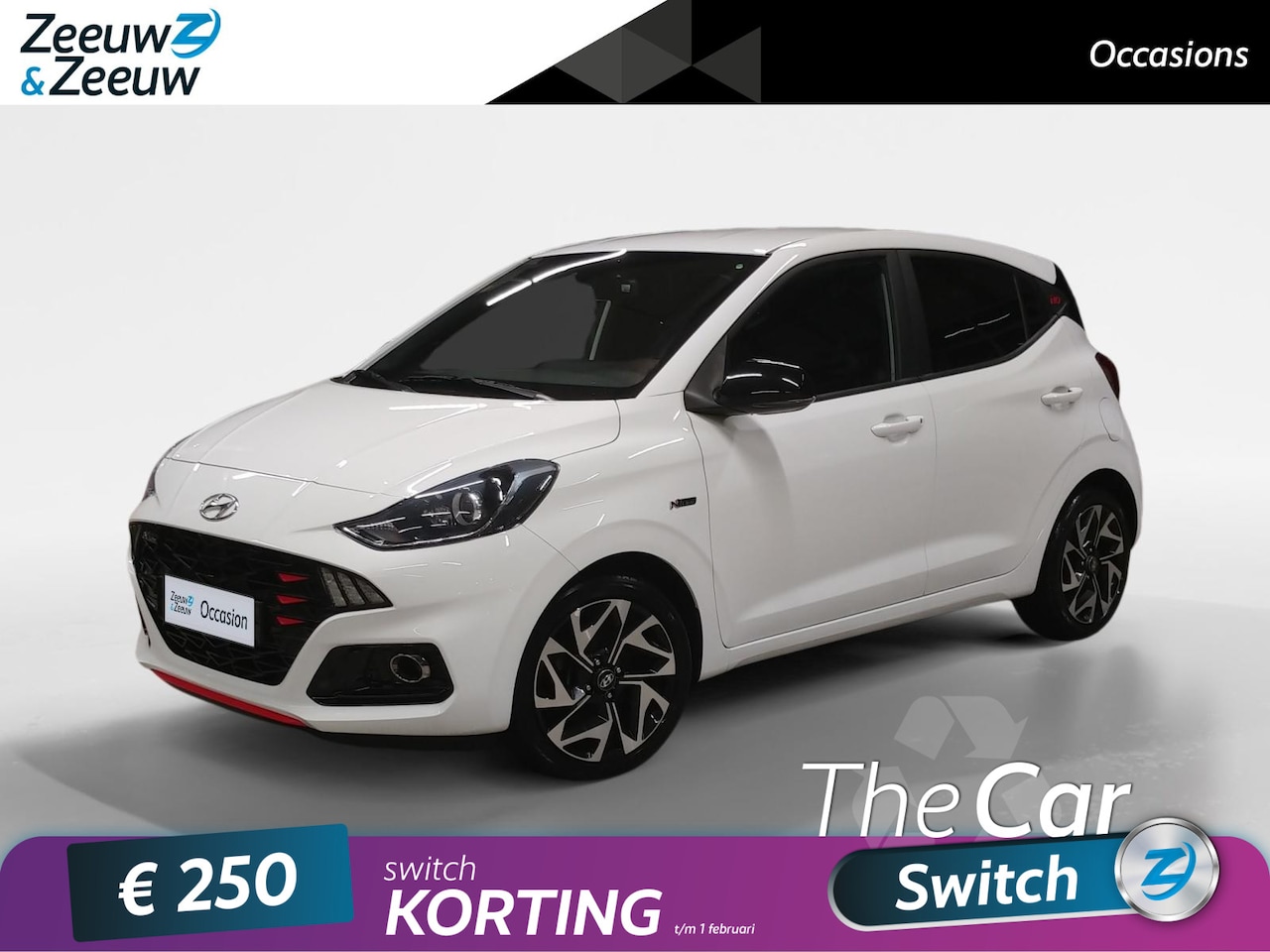 Hyundai i10 - 1.0 T-GDI N Line 5-zits | 100 PK Turbo | - AutoWereld.nl