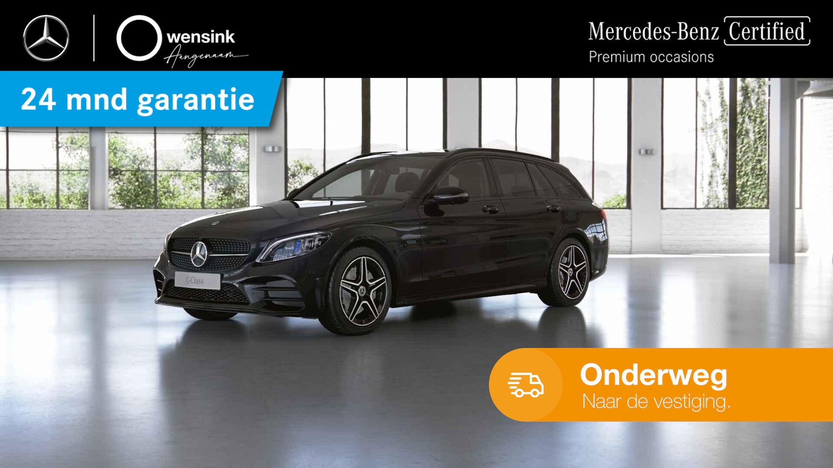 Mercedes-Benz C-klasse Estate - 300 e Business Solution AMG Limited | Panoramadak | Achteruitrijcamera | Sfeercerlichting - AutoWereld.nl