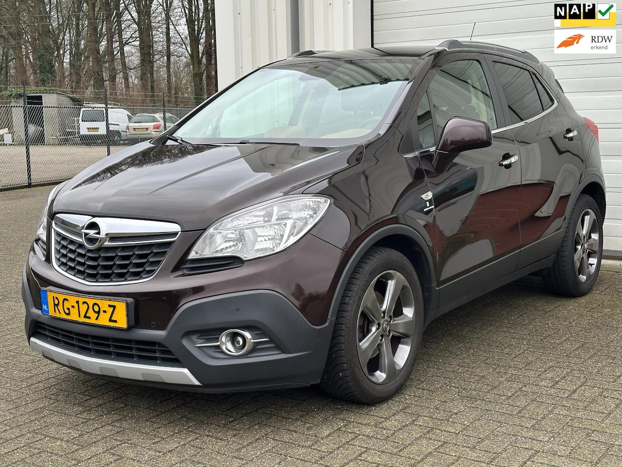 Opel Mokka - 1.4 T Cosmo 1.4 T Cosmo, Navi, Stoel+Stuur verwarming. Leer, Trekhaak ! - AutoWereld.nl