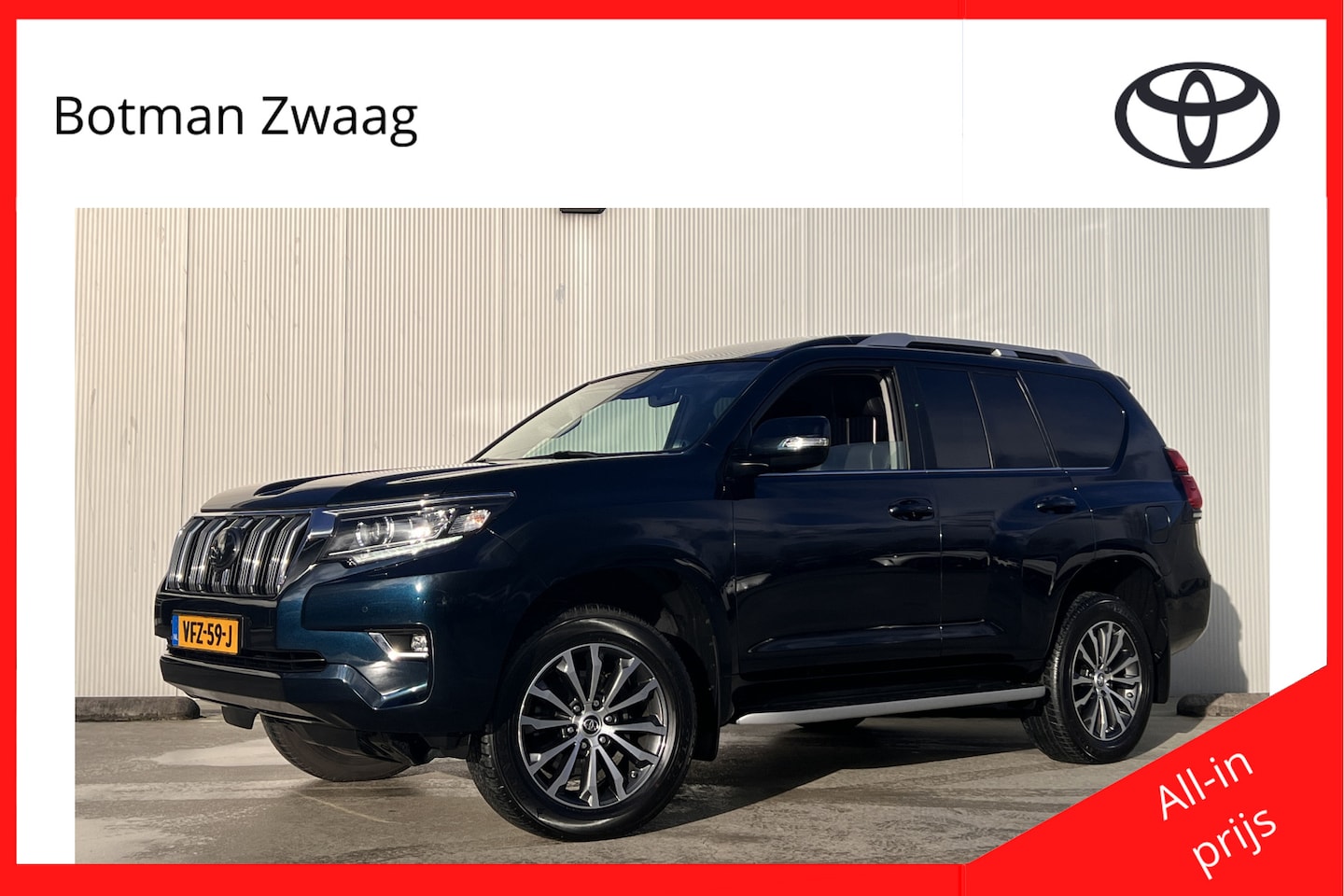 Toyota Land Cruiser - 2.8 D-4D-F Professional High Roof Window Van | Trekhaak | 1e eigenaar | 3.500 trekgewicht - AutoWereld.nl