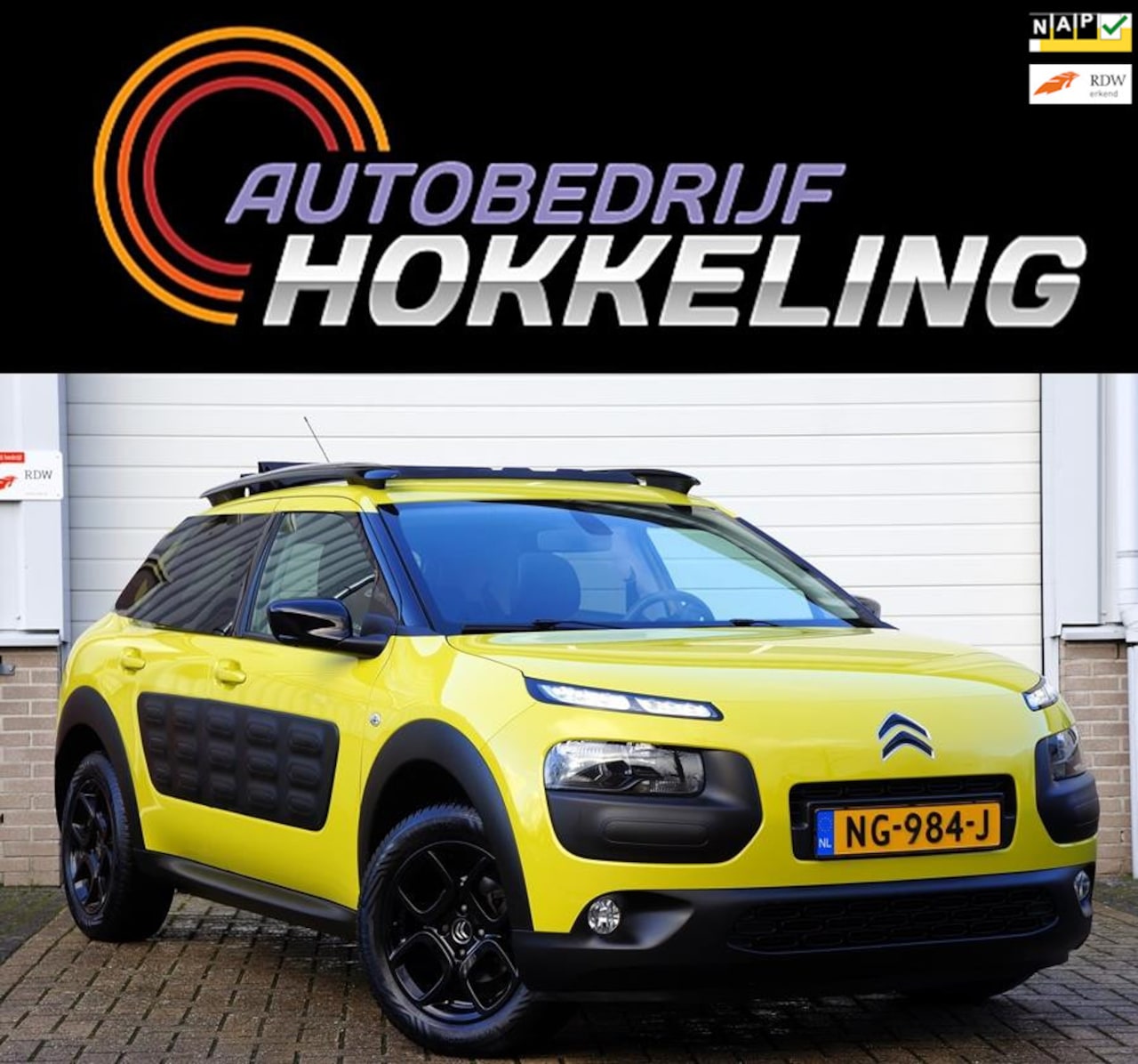 Citroën C4 Cactus - 1.2 PureTech Shine Automaat; Vouwdak+Camera+Navi=TOP !! - AutoWereld.nl