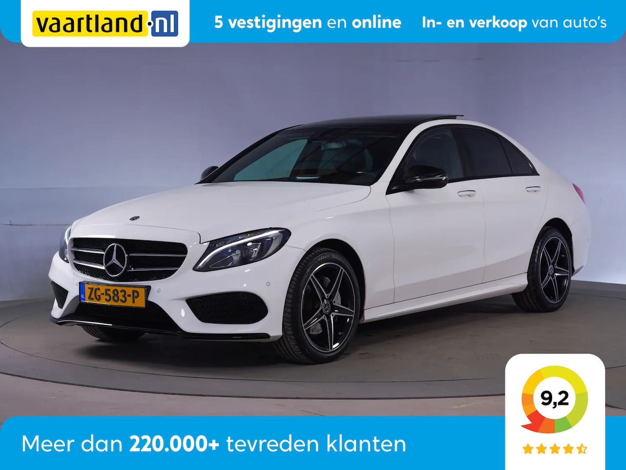 Mercedes-Benz C-klasse - 180 AMG Upgrade Edition Aut. [ Panorama Leder Stoelverwarming ] - AutoWereld.nl