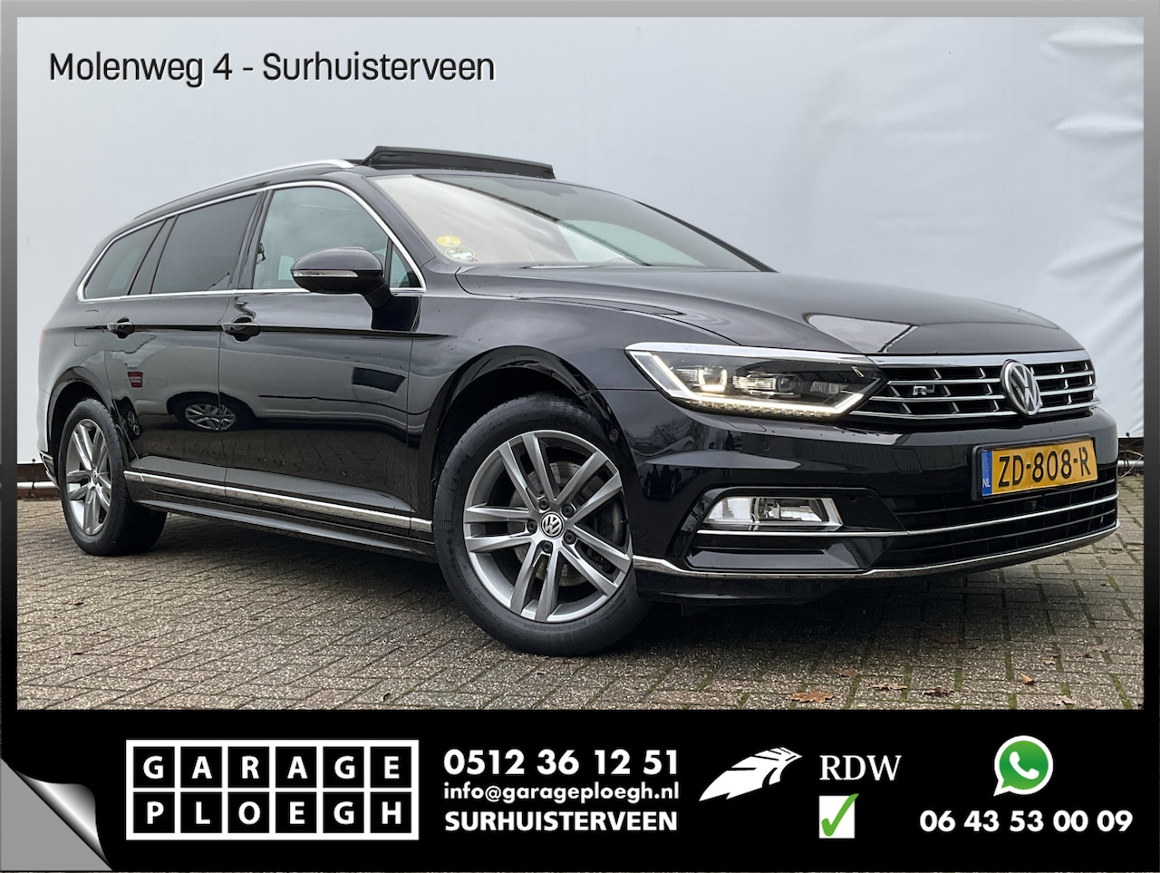 Volkswagen Passat Variant - 1.5 TSI Highline R-Line Virtual Leer Dak 360Cam Trekhaak Business R - AutoWereld.nl