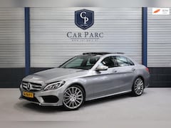 Mercedes-Benz C-klasse - 180 AMG Line LED/PANORAMADAK/LEER+S.VERWARMIN/19"LMV/CRUISE/ECC/12 MDN GARANTIE