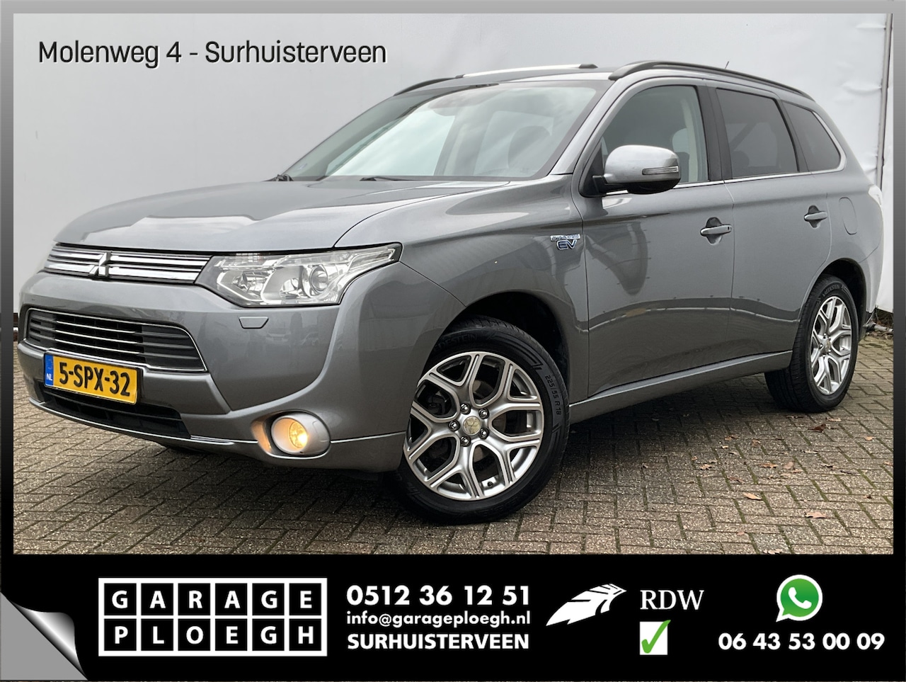 Mitsubishi Outlander - 2.0 PHEV Instyle+ Leder Dak Trekhaak Nav/Cam - AutoWereld.nl