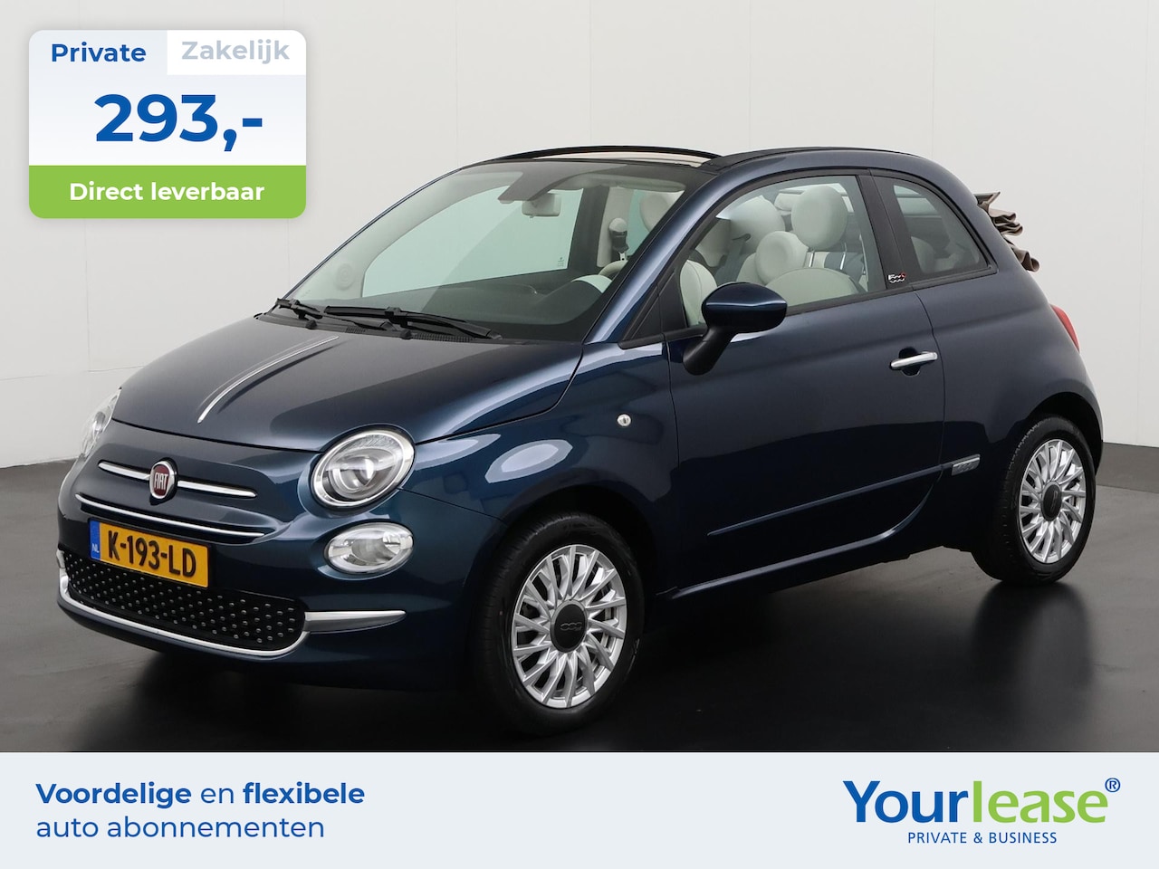 Fiat 500 C - 1.0 Hybrid Lounge | All-in 293,- Private Lease | Zondag Open! - AutoWereld.nl