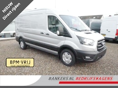 Ford Transit - 2.0 TDCI 130PK, L3H2, Airco, Nieuw, Direct uit voorraad leverbaar, 02 Stuks