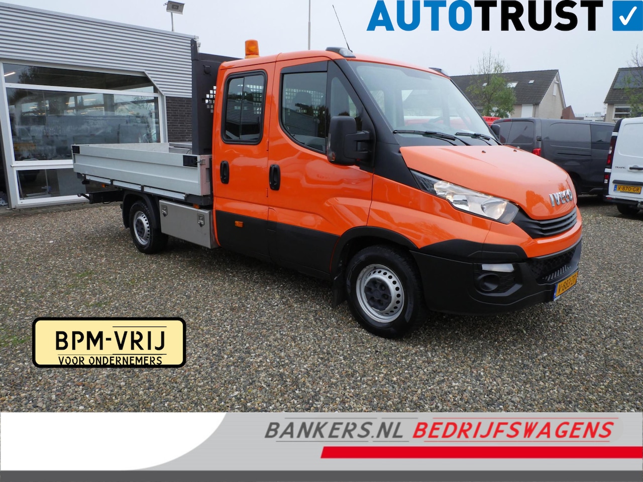 Iveco Daily - 35S16D 2.3 160PK, Dubbel Cabine, Automaat, Airco, Pickup, Open laadbak L*B*H = 270*205*40, - AutoWereld.nl