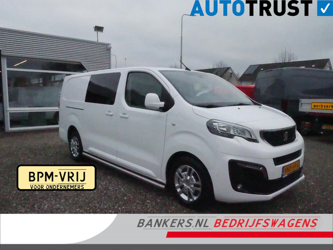 Peugeot Expert - 2.0 BlueHDI 120PK, L3, Dubbel Cabine, Airco, 2 x Schuifdeur, Marge-auto - AutoWereld.nl