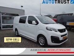 Peugeot Expert - 2.0 BlueHDI 120PK, L3, Dubbel Cabine, Airco, 2 x Schuifdeur, Marge-auto