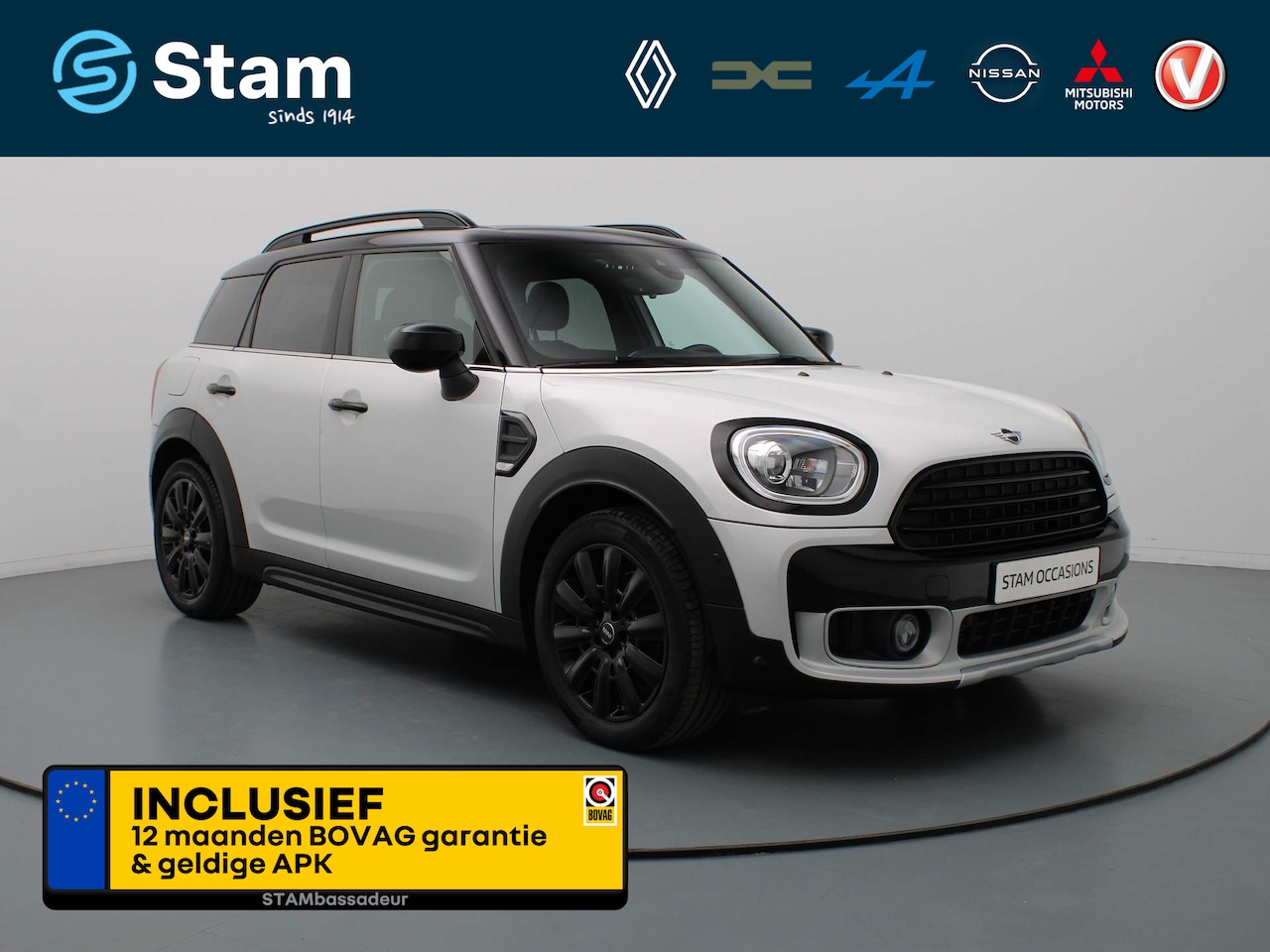 MINI Countryman - Mini 136pk Cooper White Silver Edition AUTOMAAT Climate | Harman Kardon | Head-Up | Leder - AutoWereld.nl