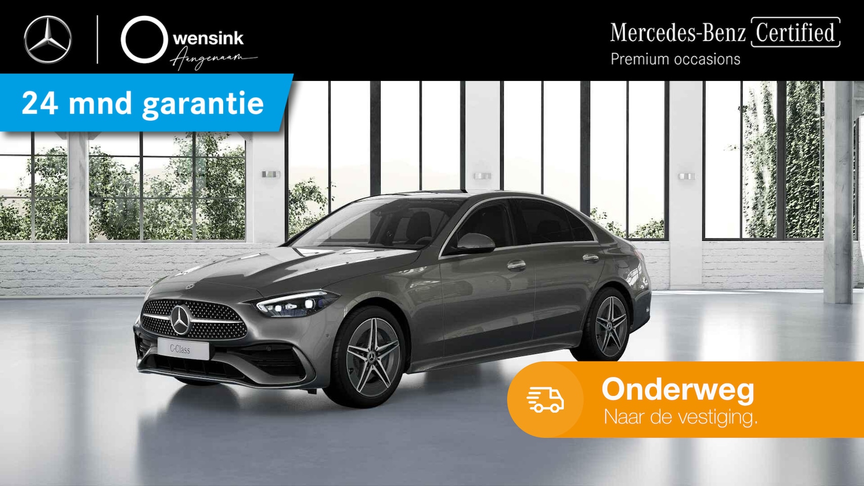 Mercedes-Benz C-klasse - 300 e AMG Line | Panoramadak | Trekhaak | Massage | Rij assistentie pakket | - AutoWereld.nl