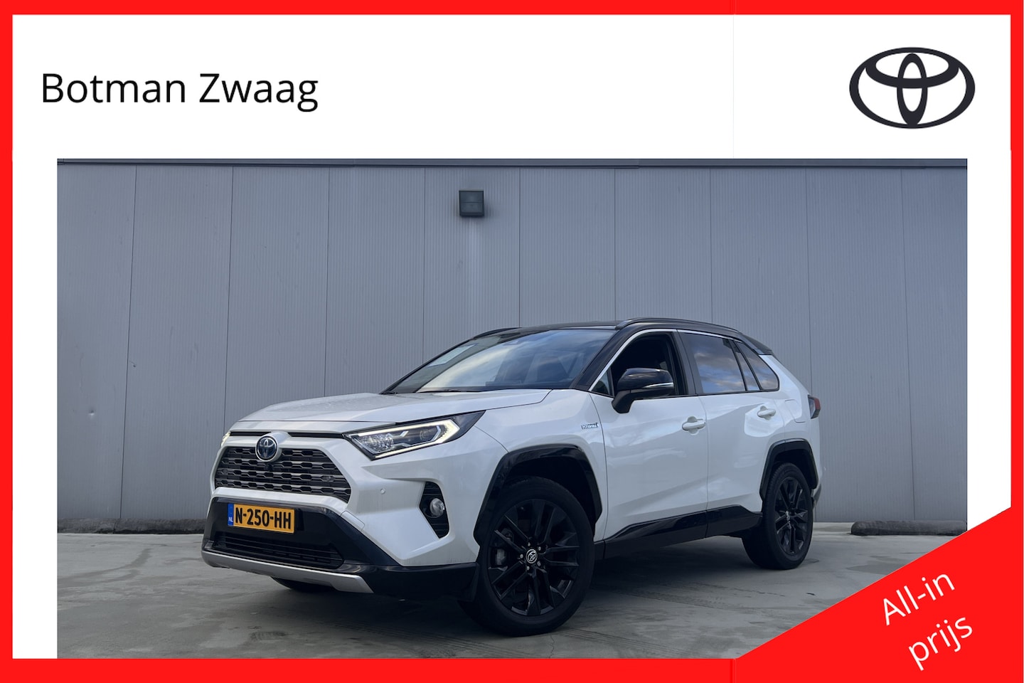 Toyota RAV4 - 2.5 Hybrid Bi-Tone Half lederen bekleding | Elektr. bedienbare achterklep | parkeersensore - AutoWereld.nl