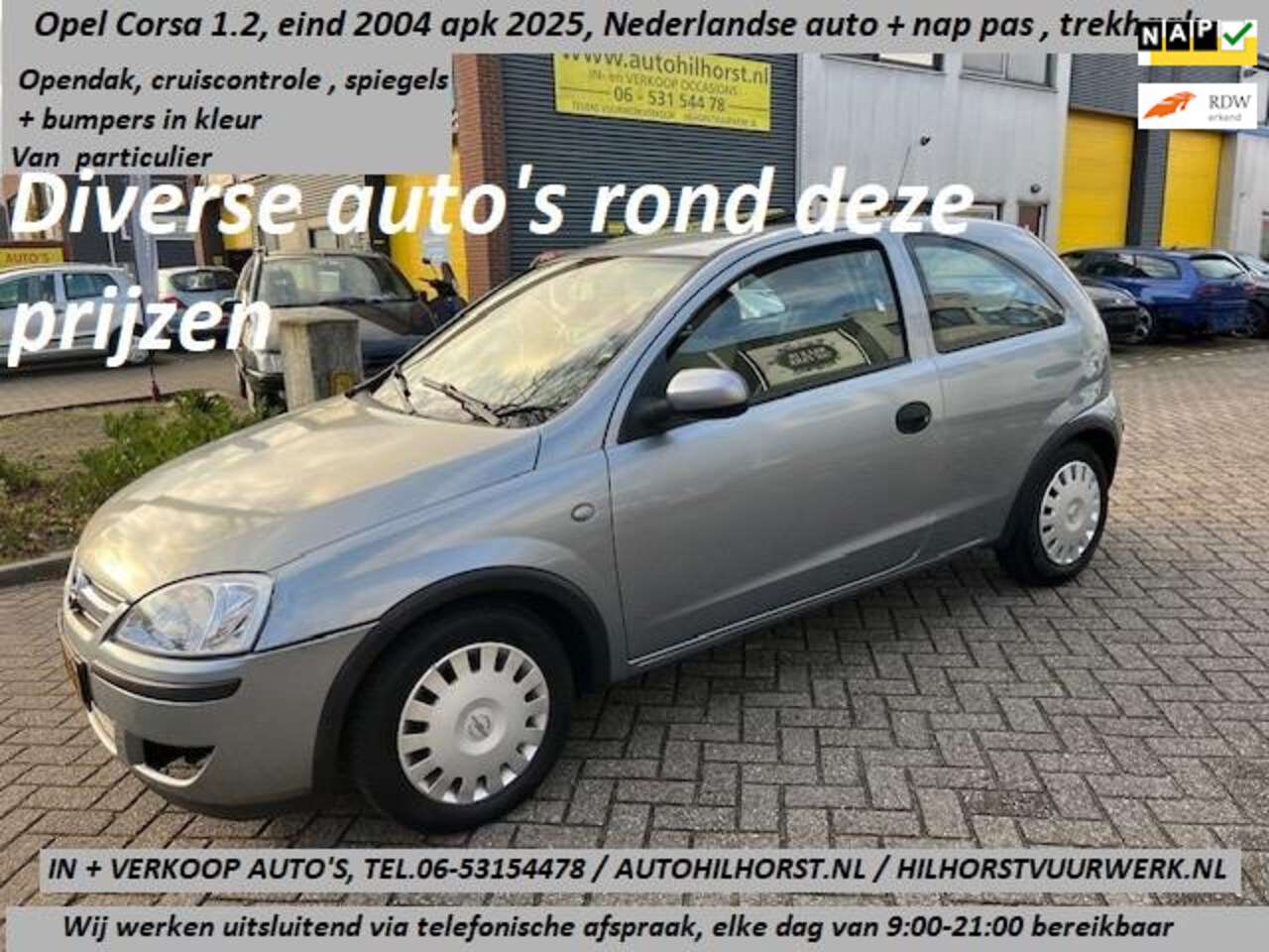 Opel Corsa - 1.2-16V Leuke complete Opel Corsa!! zie onze foto's!! wij werken uitsluitend via telefonis - AutoWereld.nl