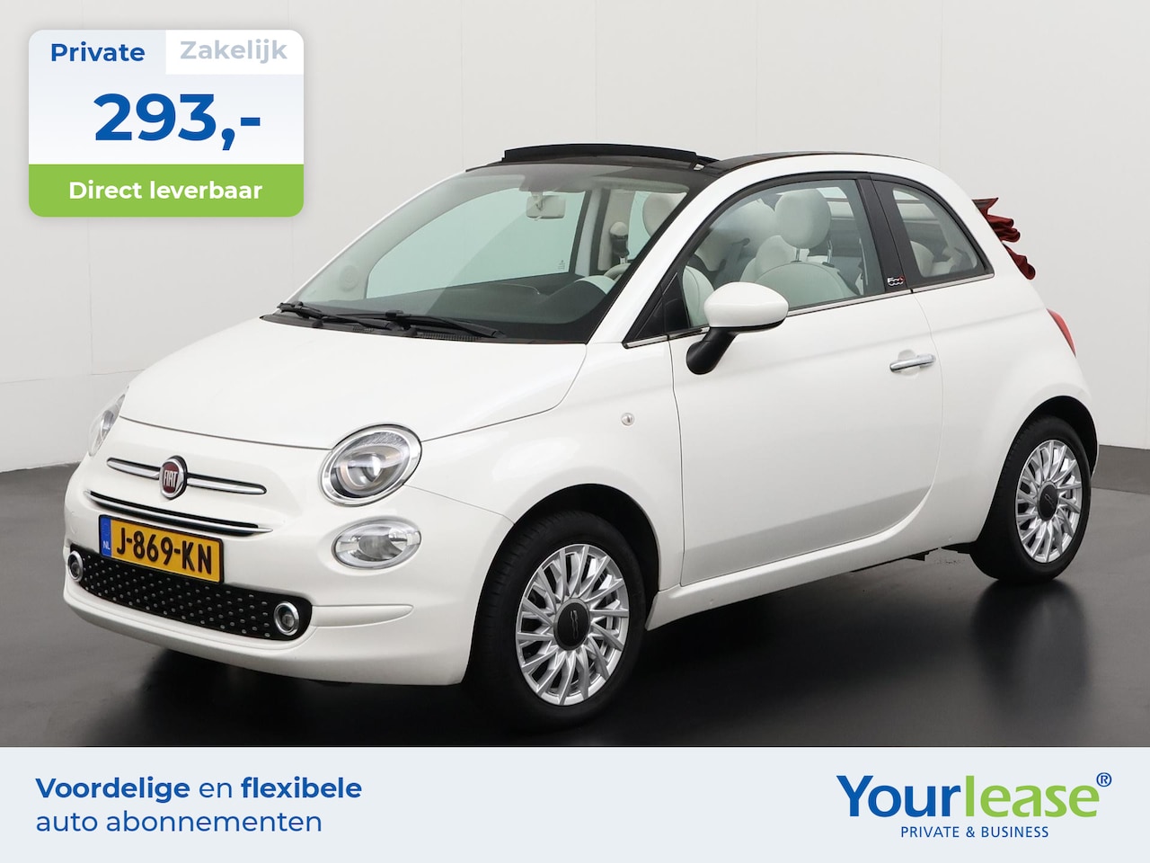 Fiat 500 C - 1.2 Lounge | All-in 293,- Private Lease | Zondag Open! - AutoWereld.nl